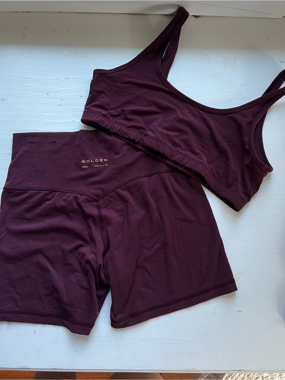 Aritzia TNA golden butter matching set